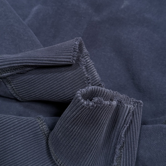 Vintage Y2K Abercrombie & Fitch Distressed Muscle Thermal Zip Hoodie Mens M - Picture 9 of 12